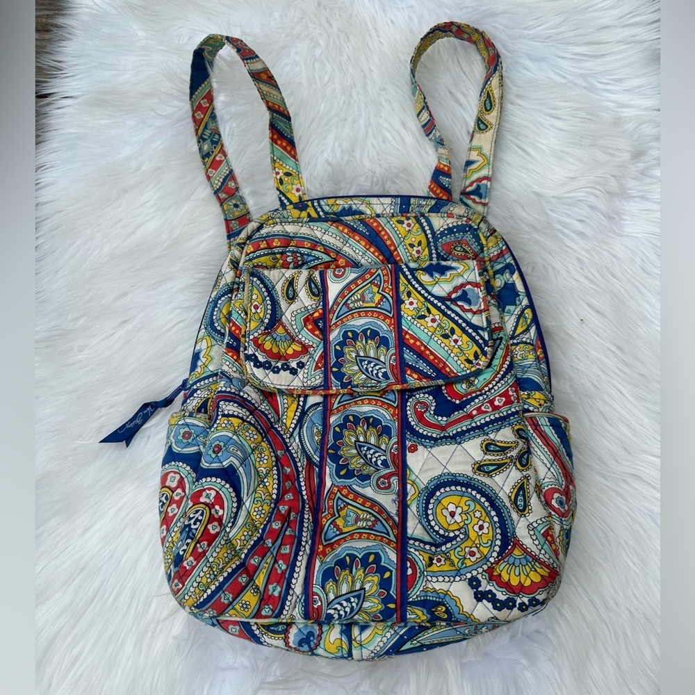 Vera Bradley Marina Quilted Backpack Bookbag